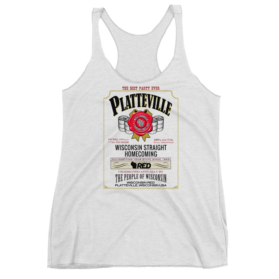 Platteville: Homecoming - Straight Good Times Racerback Tank