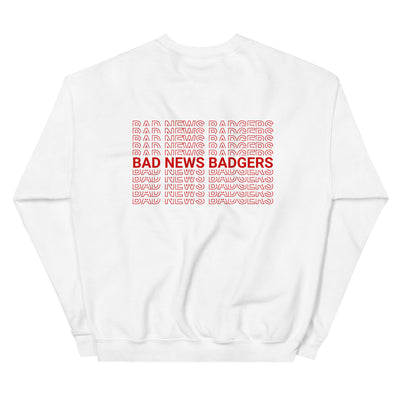 BNB: Bad News Badgers Text Crewneck