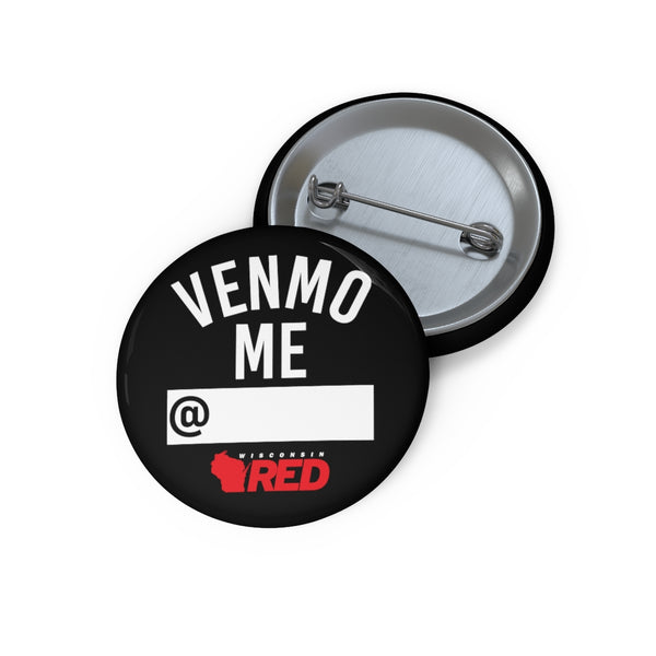 Venmo Me Button - Wisconsin Red