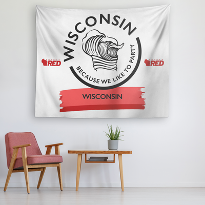 Wisconsin Wave Tapestry
