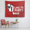WI Like To Party Tapestry