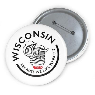 Wisconsin Wave Button
