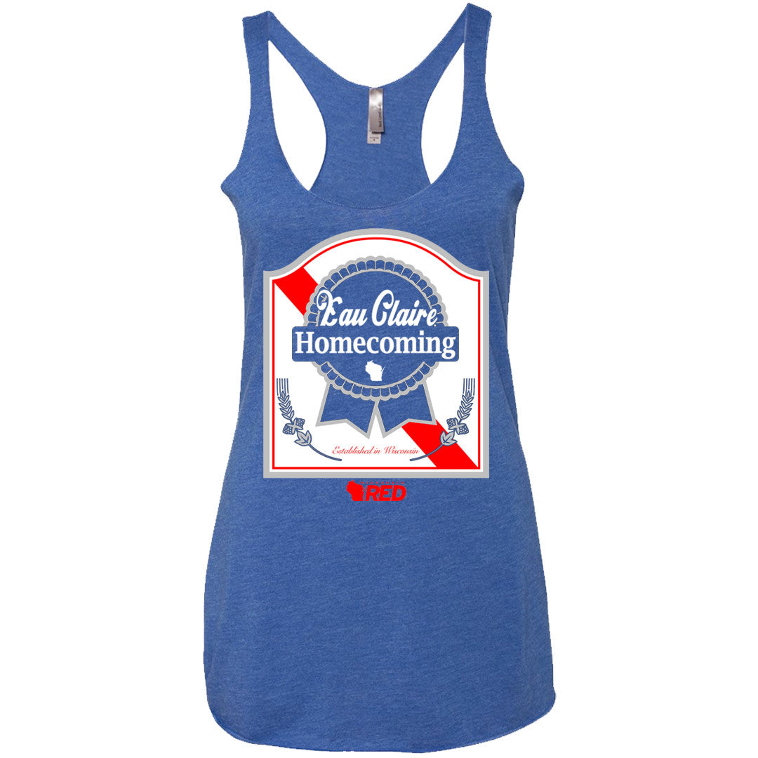 Eau Claire Homecoming: EC Ribbon Racerback Tank