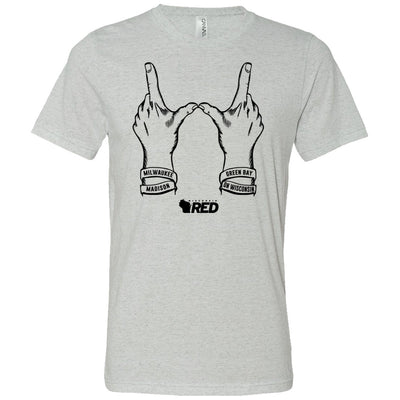 Wisconsin Hands Triblend T-Shirt