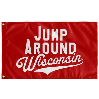 Jump Around Wisconsin Flag