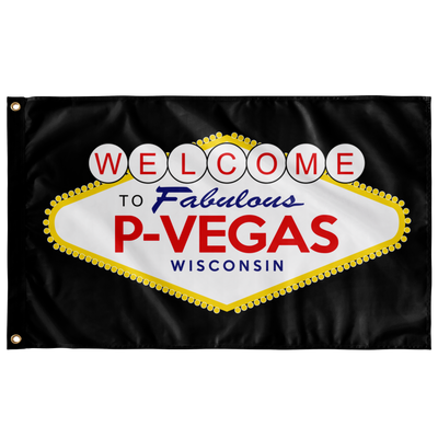 Platteville: P-Vegas Flag (Black)