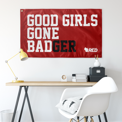 Good Girls Gone BADger Flag (Red)