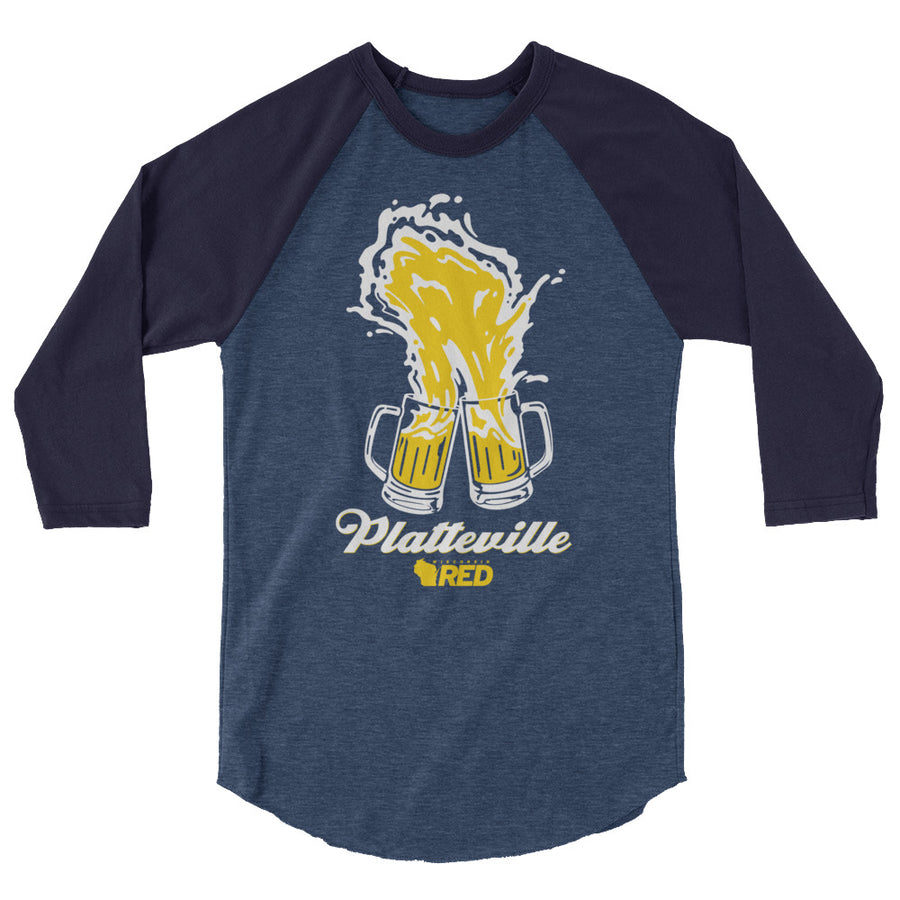 Platteville: Cheers Baseball Tee