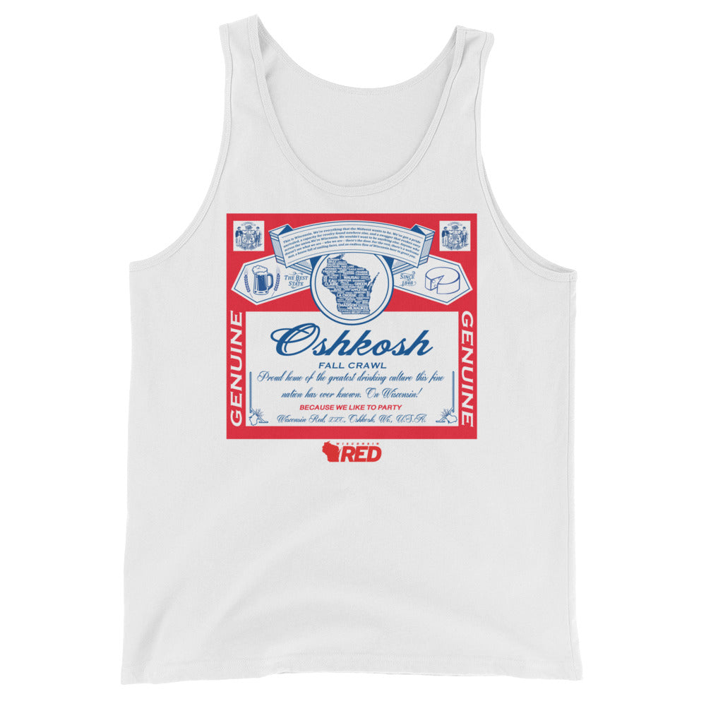 Oshkosh: Fall Pub Crawl - King of Parties Tank Top