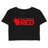 Wisconsin RED Logo Crop Top