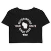Outdrinking Your State Circle Crop Top