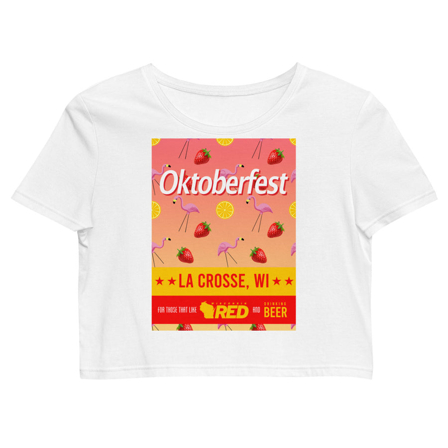 Oktoberfest: Flamingos Crop Top