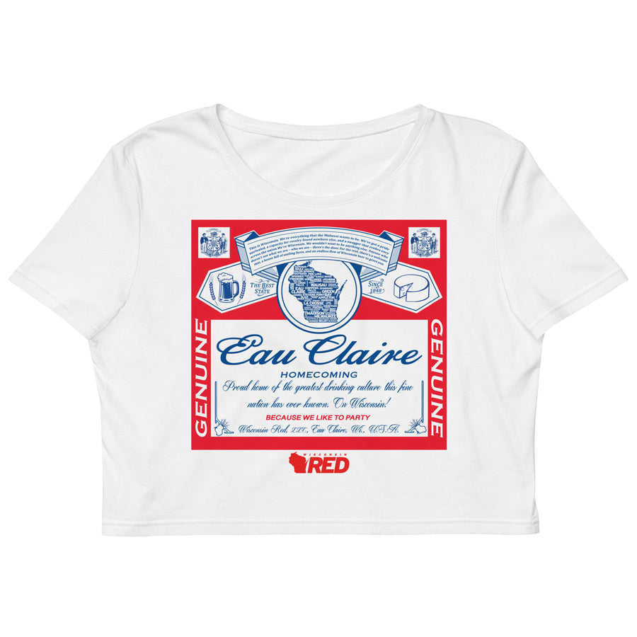 Eau Claire: Homecoming - King of Parties Crop Top