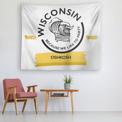 Oshkosh: Wisconsin Wave Tapestry