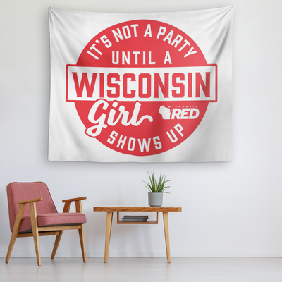 Wisconsin Girls ARE the Party Tapestry