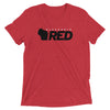 Wisconsin Red Logo Triblend T-Shirt