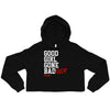 Good Girl Gone Badger Crop Hoodie