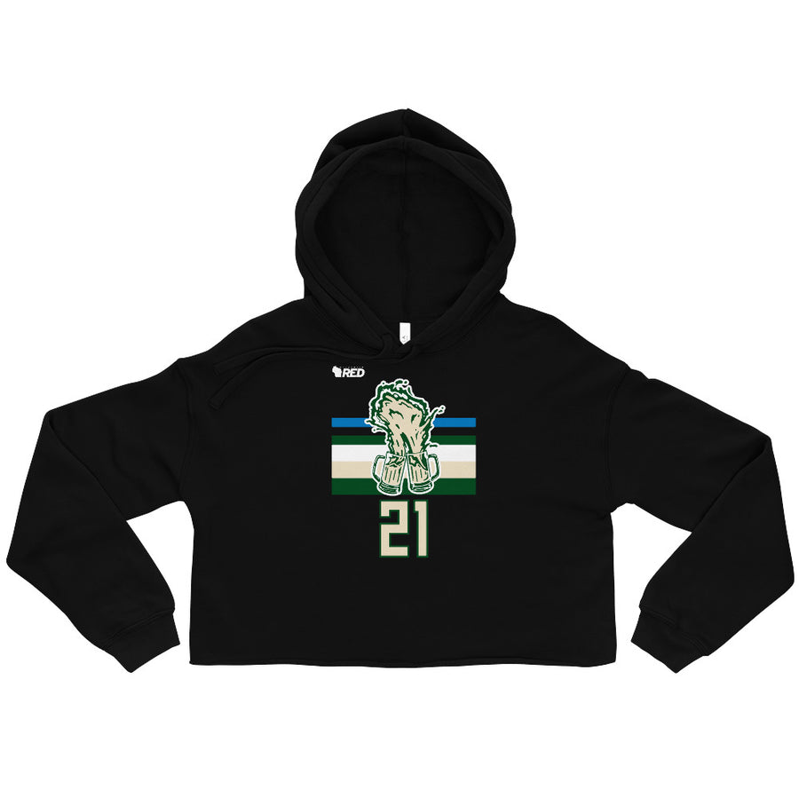 Milwaukee: MKE Cheers '21 Crop Hoodie