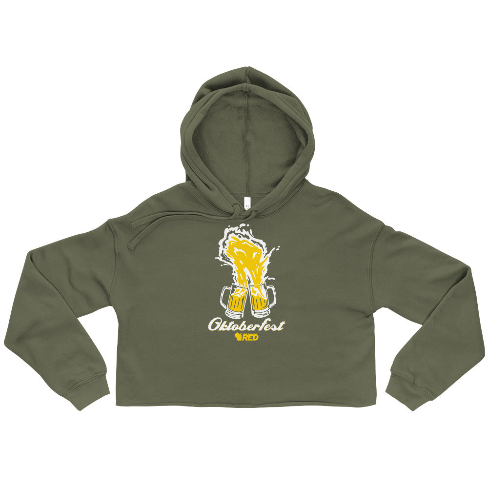 Oktoberfest: Wisconsin Cheers Crop Hoodie
