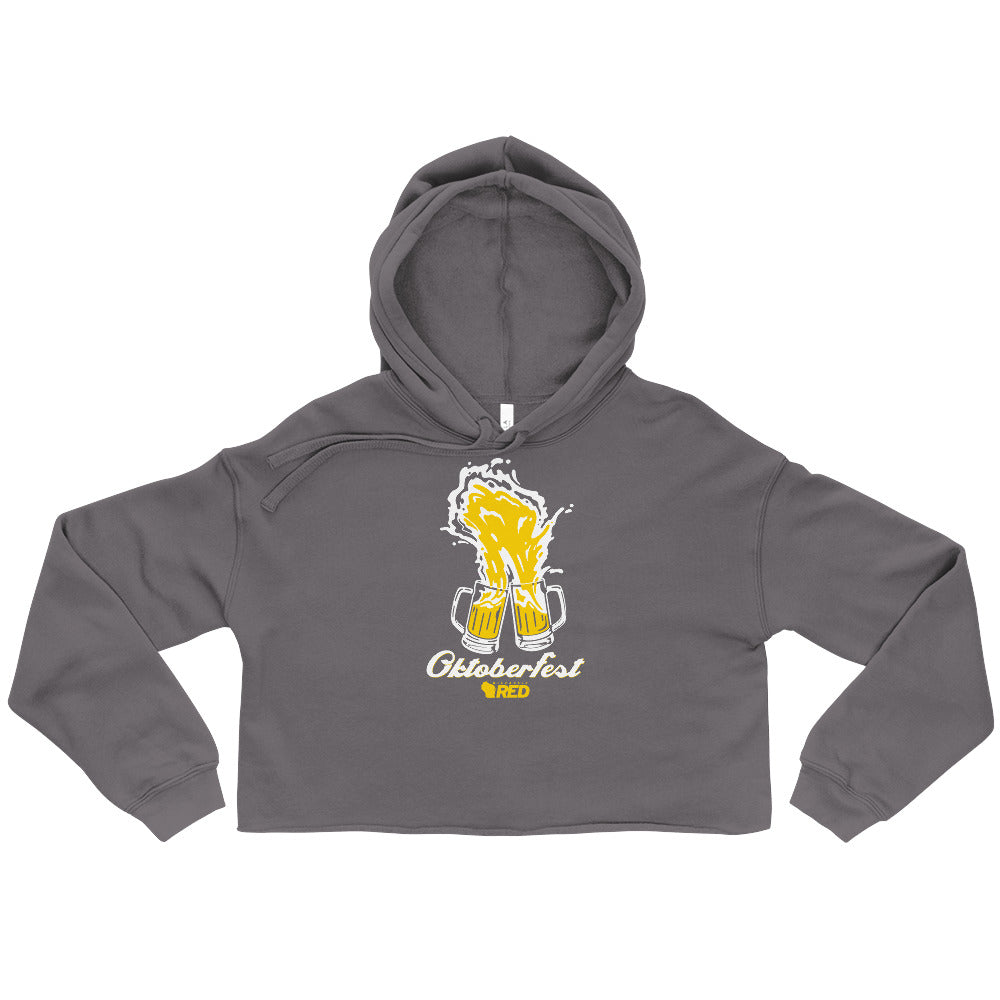 Oktoberfest: Wisconsin Cheers Crop Hoodie
